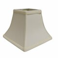 Estallar 14 in. Ivory Square Bell No Slub Lampshade, Egg ES3097627